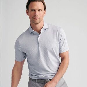 Peter Millar Men's Summer Comfort Polo in Light Gray